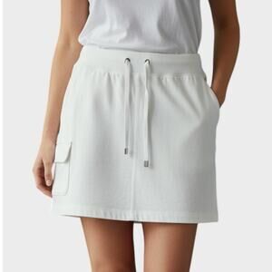 Tek Gear Medium White Cotton Polyester Spandex Athletic Skort